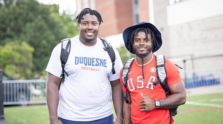 Orientation 2023 students at Duquesne