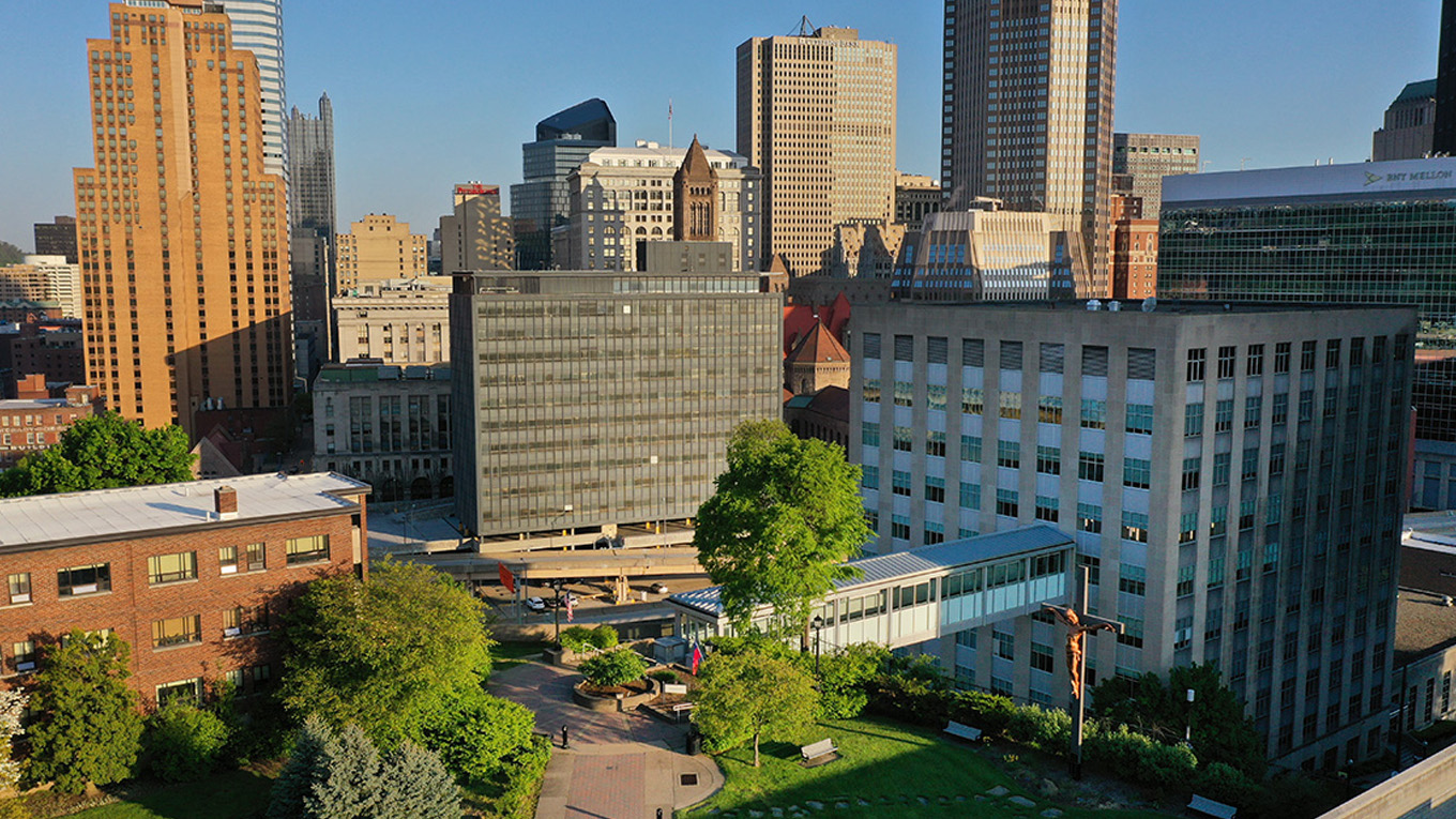 Aerial View of Rockwell Hall