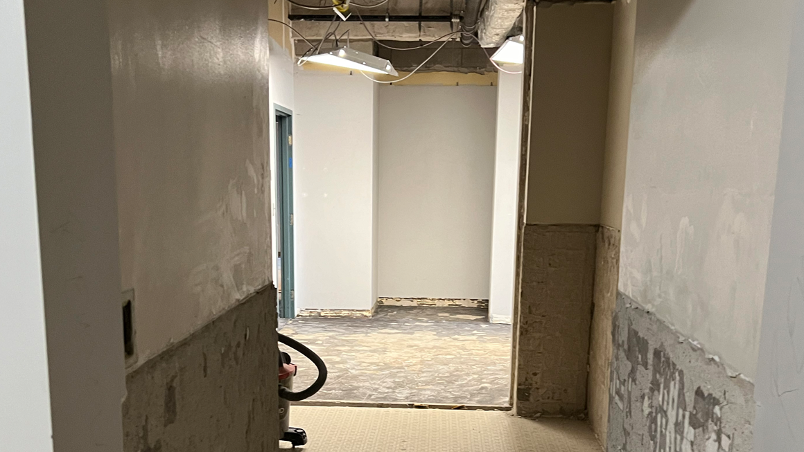 8th Floor Hallway: In Progress