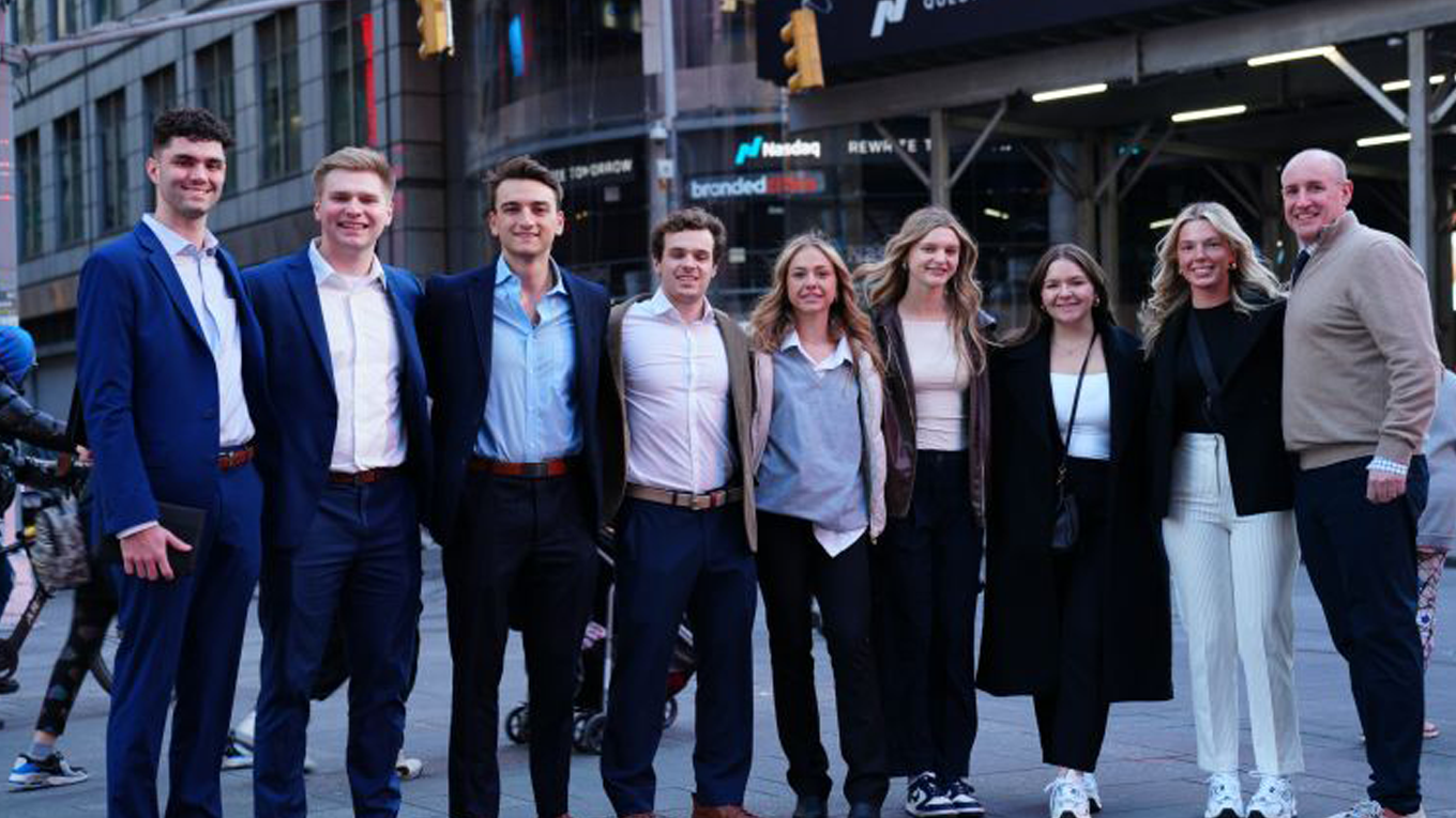 Business students at the FMA Finance Leaders’ Conference in NYC