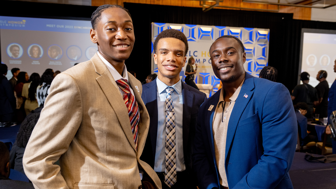 Jason with fellow HSBC Scholarship winners, Julian Yarborough and Joseph Jordan, at the ELC Reception in Washington, DC.
