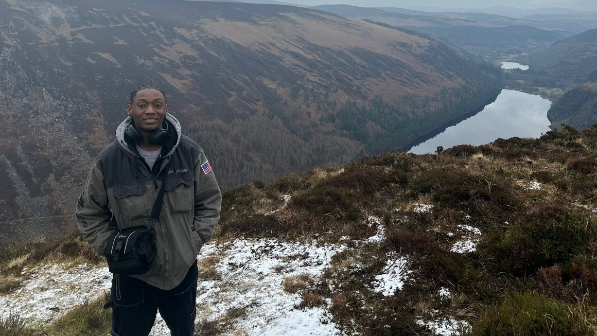 In Ireland while studying abroad with Duquesne.