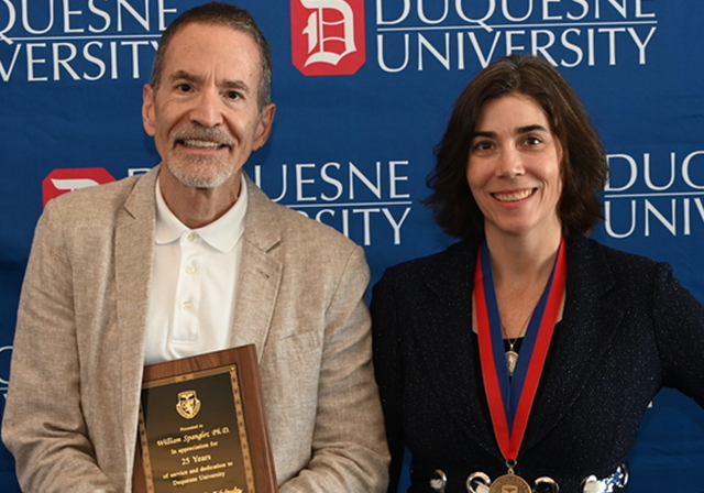 Dr. Bill Spangler and Dr. Aimee Kane