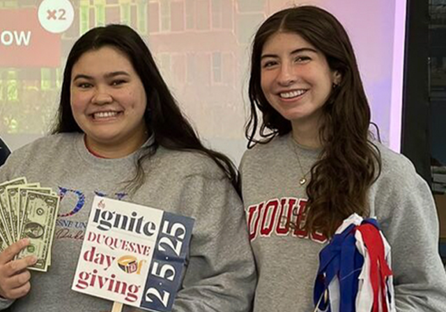 Student Ambassadors celebrate 2024 Day of Giving.