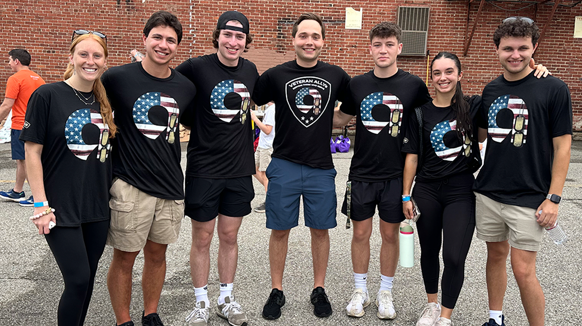 Briana Russell with the Ally intern team