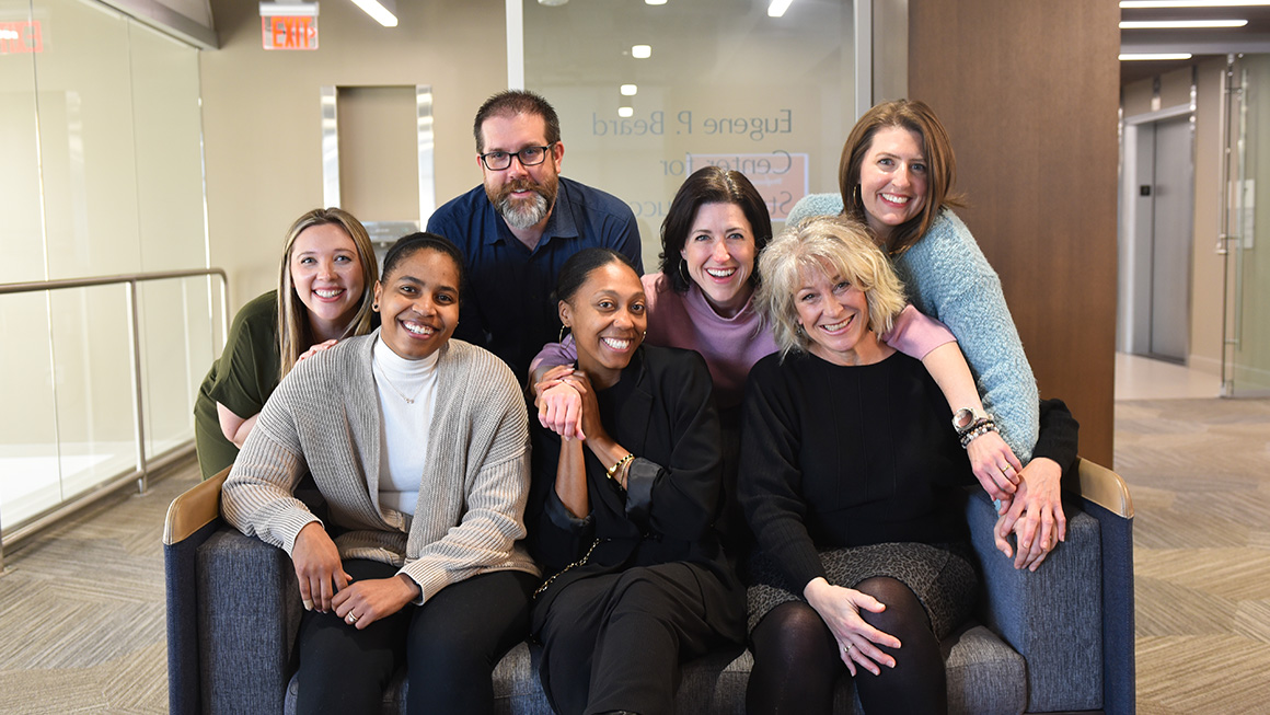Seated Left to Right: Jasmine Jones-Reed, Shakeria Carter, Sloan Spinks Back Row Left to Right: Jessie Parr, Chris Hilf, Becky Ellsworth, Michelle Curry