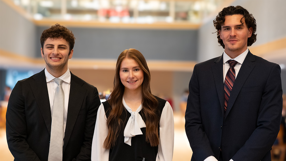 Left to Right: Dominic Coury, Ashlei Applegarth, and Joseph Nichol