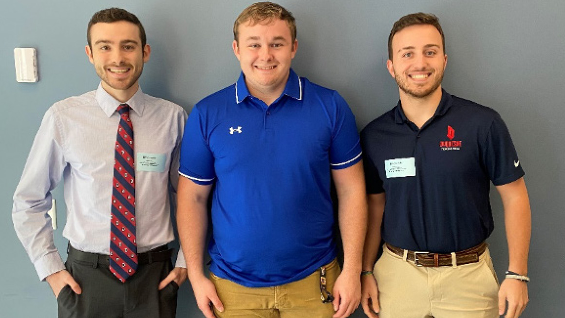 Image Left to Right: Josh Obrin, Daulton Roth, and Roman Lisicky