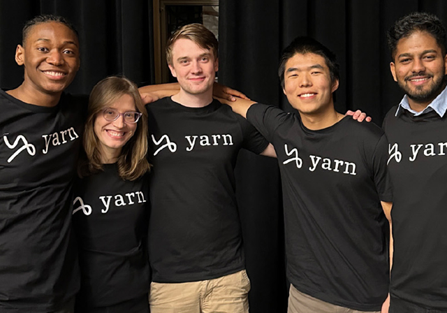 Image of Jason Garland (left) with team Yarn at Techstars Startup Weekend