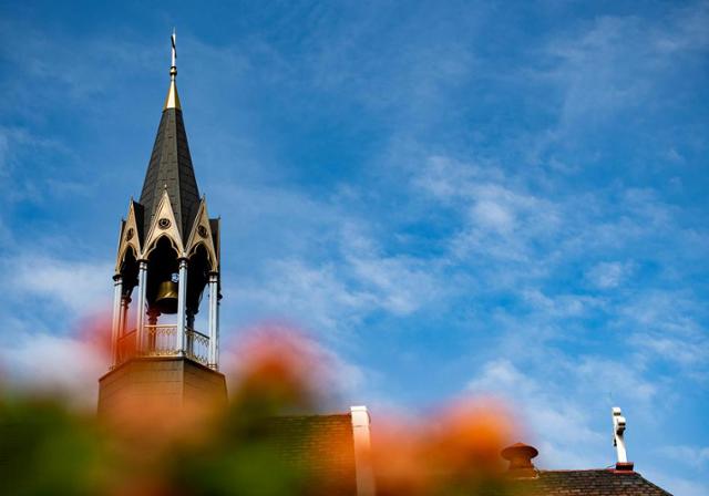 Duquesne University chapel bell tower. 