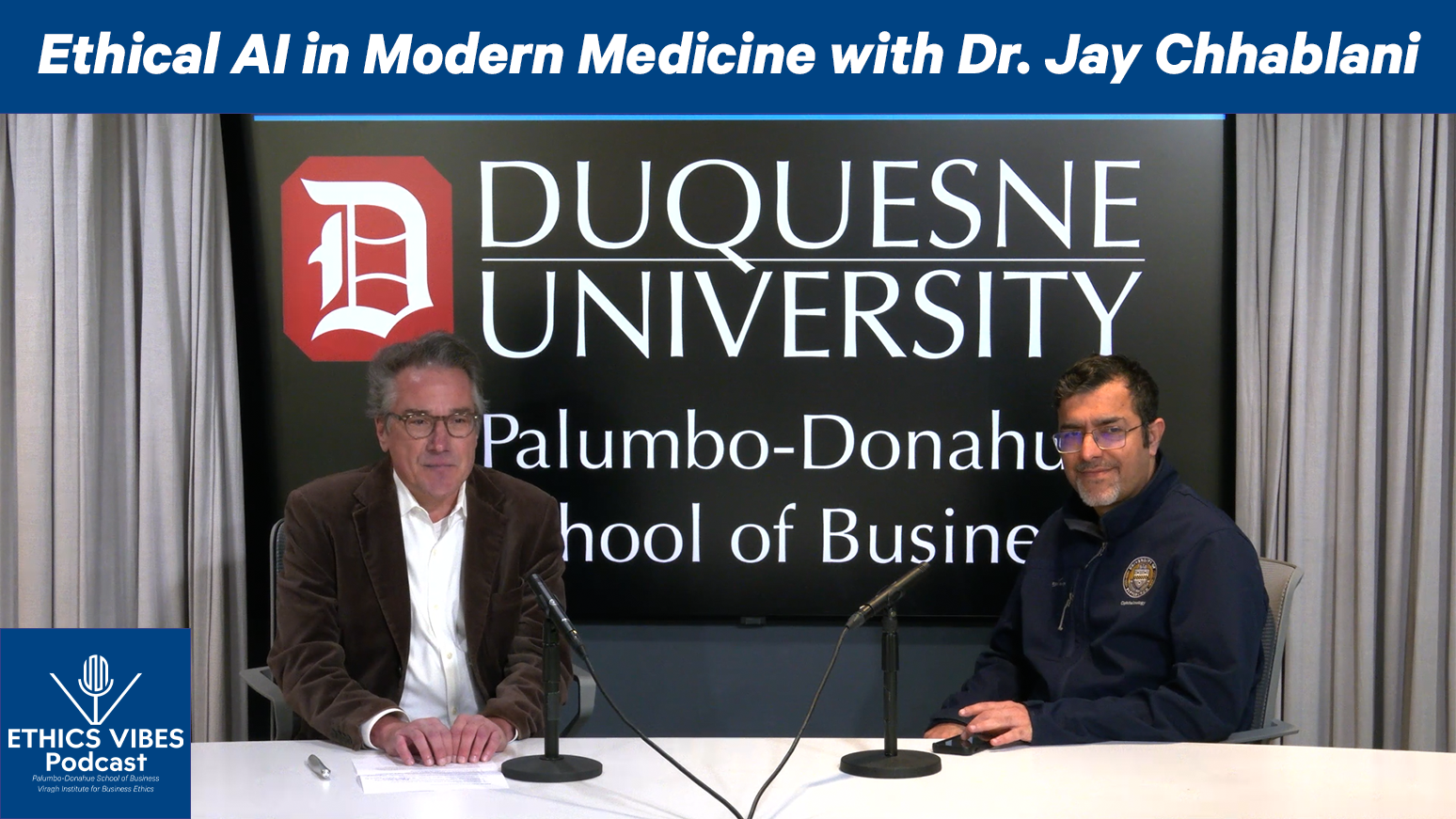 Ethical AI in Modern Medicine Podcast Cover Image featuring Dr. Jay Chhablani of Netramind Innovations