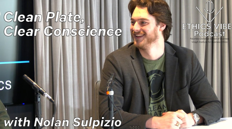 Clean Plate, Clear Conscience Podcast Cover Image featuring Nolan Sulpizio of Clean Plate