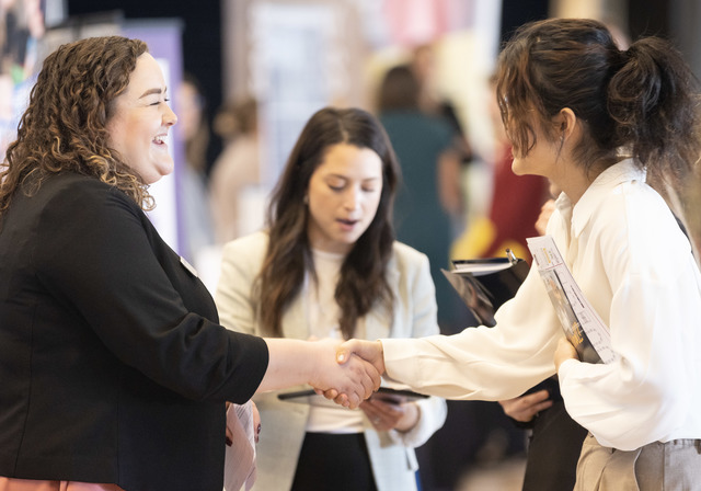 Students at Duquesne career fair