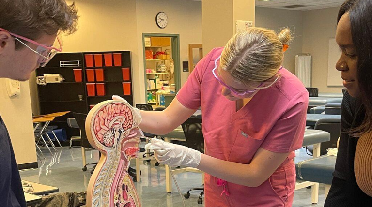 Dr. Zino supervises a Nasal Gastric placement