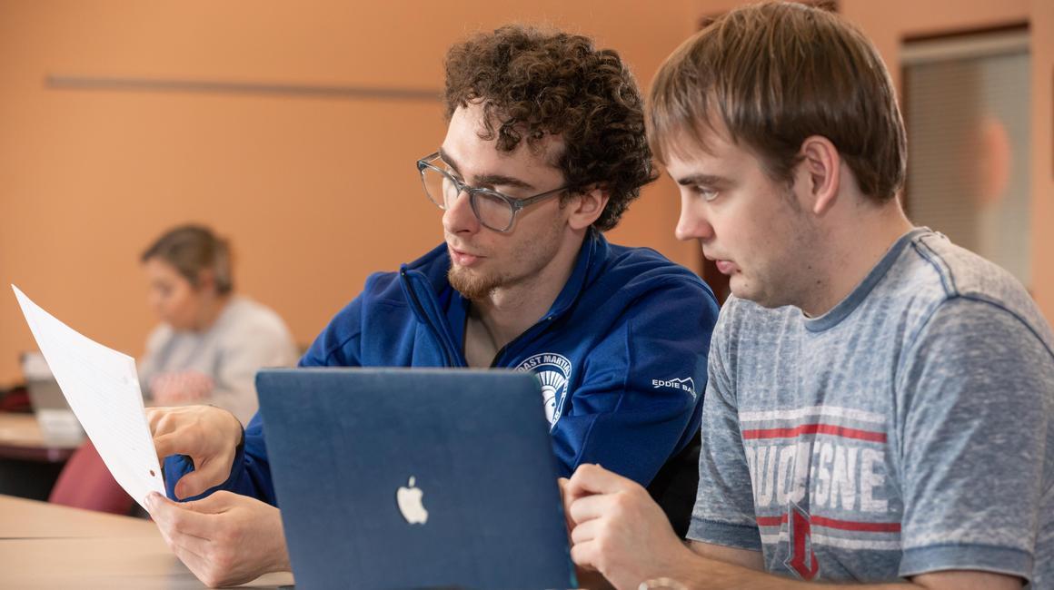 Duquesne students studying