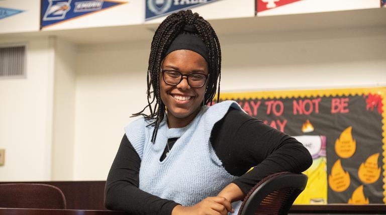 Samiya Henry being honored for the Spirit of Diversity Award.