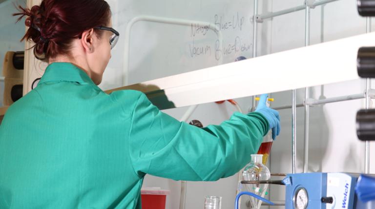 people working in a lab