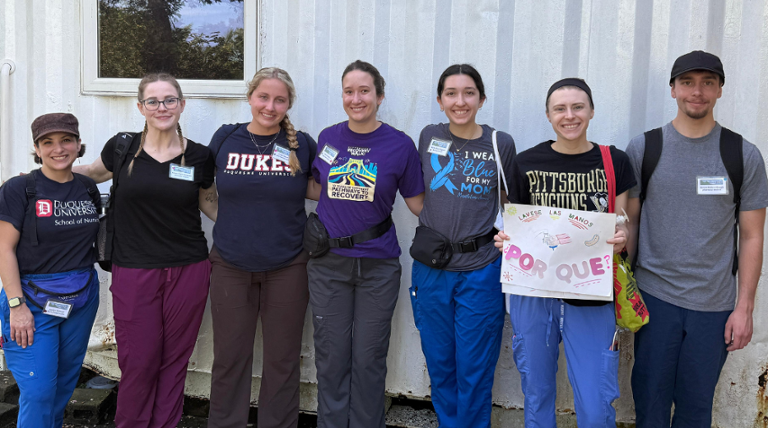 duquesne nursing students giving back to the community