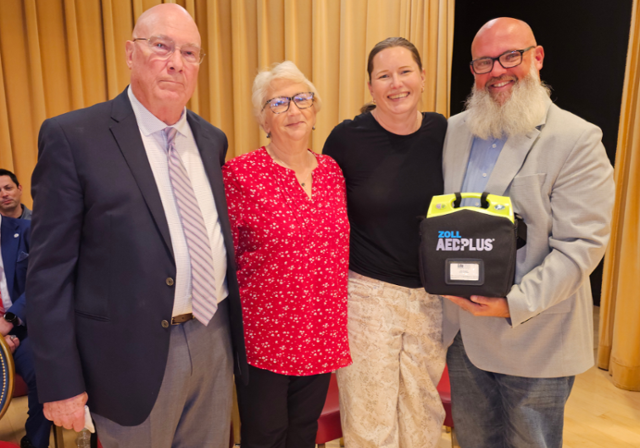 Jeff, Cindy, Kelly and Dennie at the celebration event