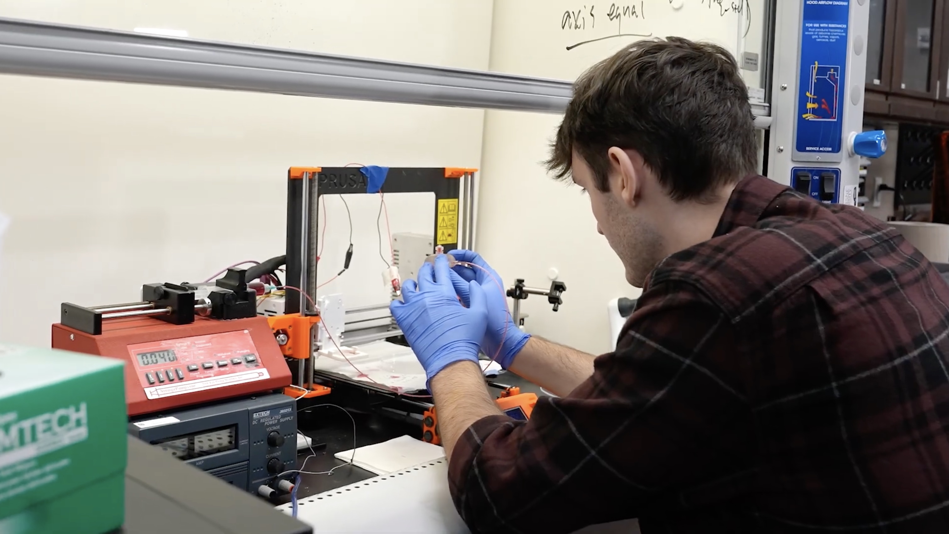 a male doing research