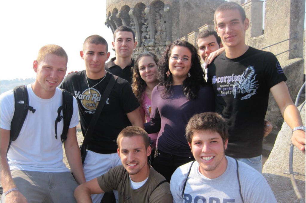 Both local and Duquesne students in Italy. 