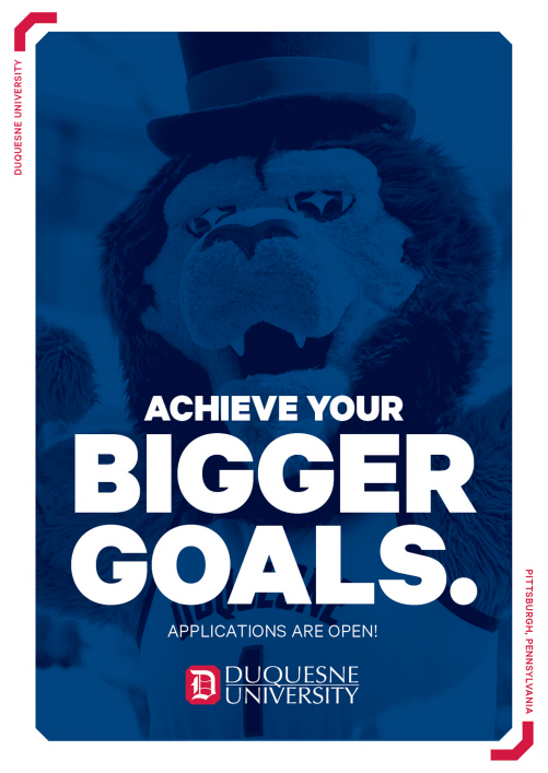 Achieve Your Bigger Goals. Applications are open! viewbook cover.