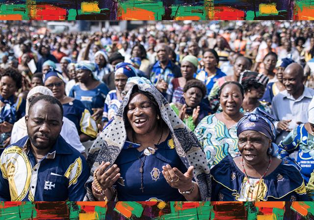 A spirital celebration of Catholicism in the DRC. 