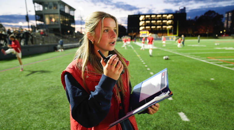 Now a sports marketing, management and business analytics triple major with a minor in digital marketing, Kacie’s fulfilling her dreams without ever having to narrow her ambitions. 