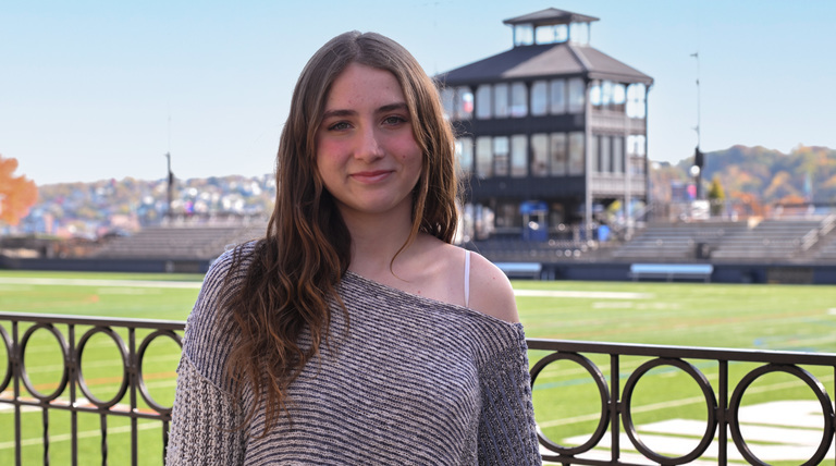 Just as Viv Kuliecza appreciates her professors’ care and compassion, there are dozens of young athletes back home in Buffalo who feel the same about her.