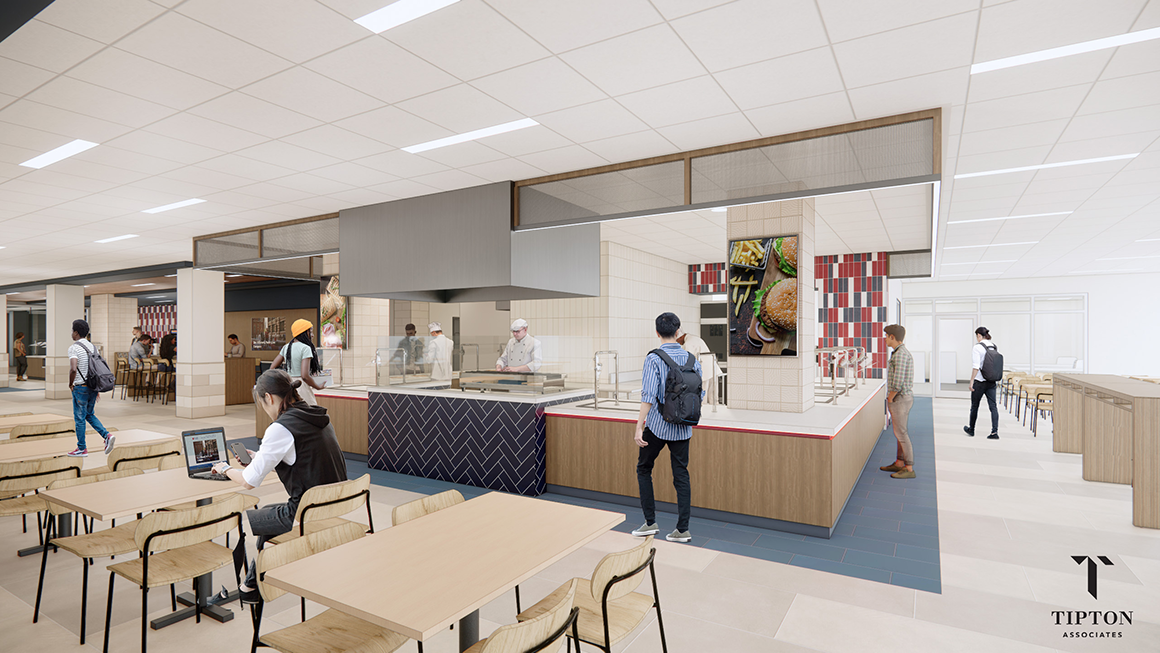 Rendering of Hogan Dining Hall