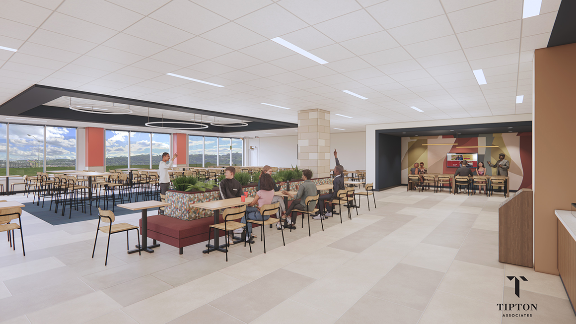 Rendering of Hogan Dining Hall.