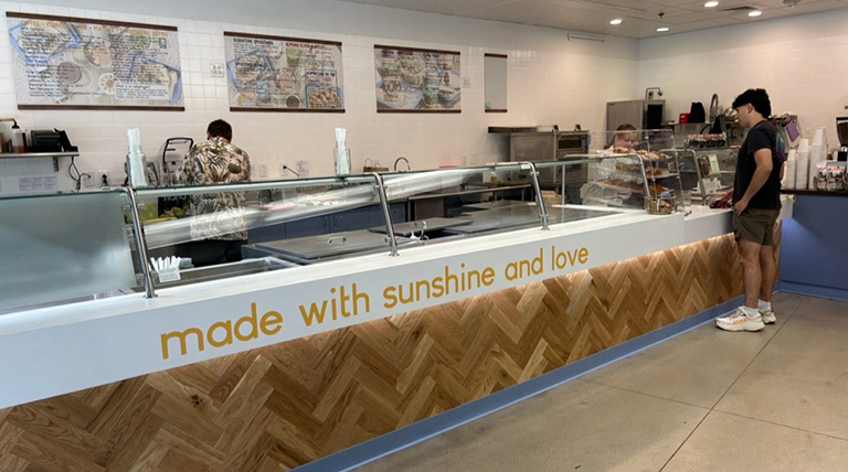 Vibrant Sunshine Cafe on Forbes Avenue.