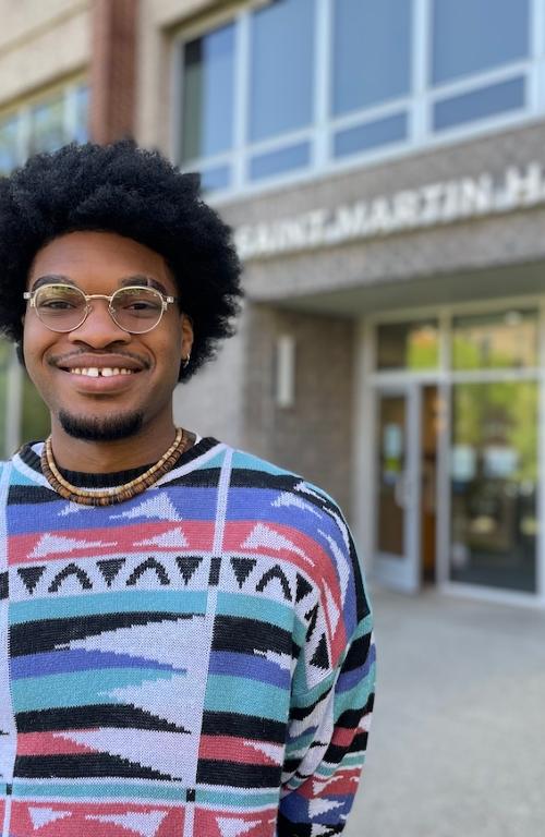 Photo of Master's in English candidate Micah White