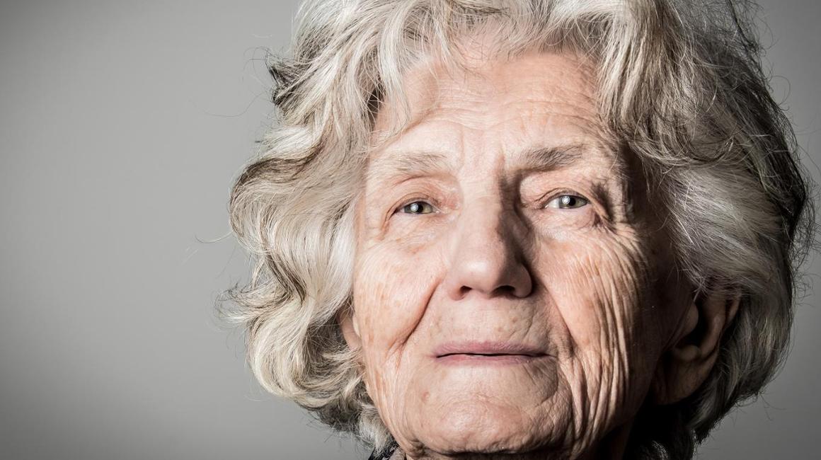 Elderly woman's face