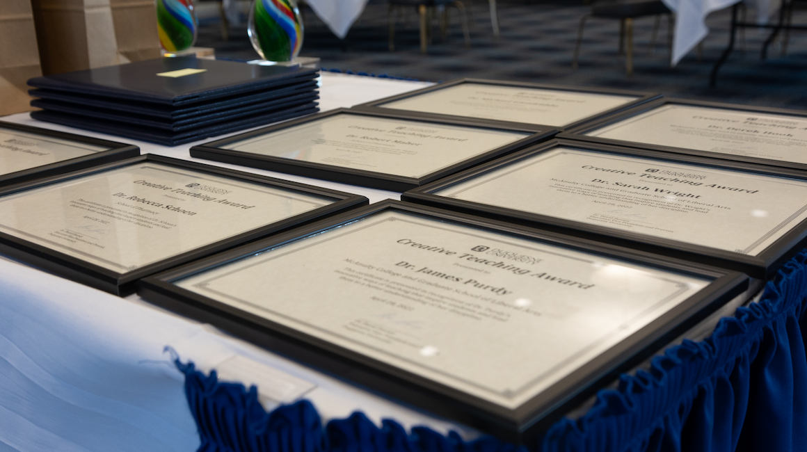 Creative Teaching Award certificates