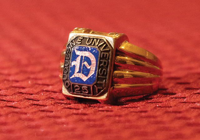 Duquesne's original blue stone ring