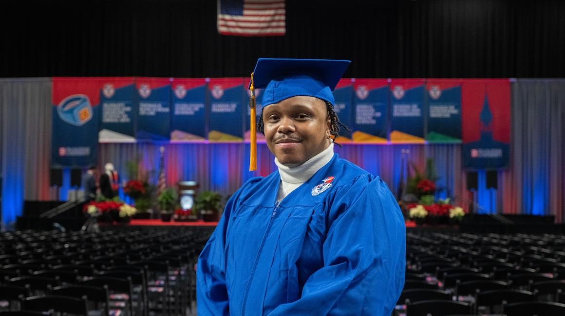 Photo of Charles Harris at commencement