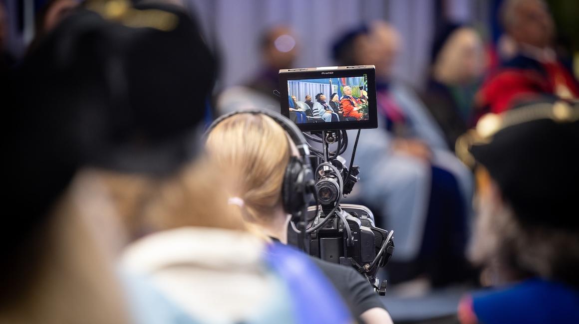 image of camera in action