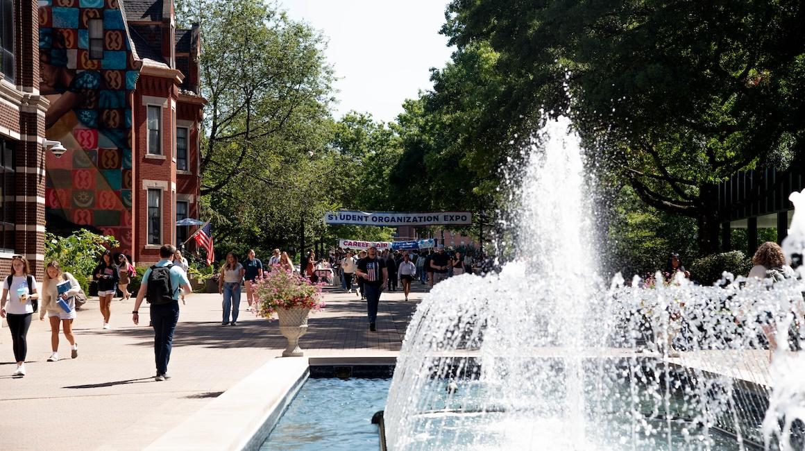 Campus fountain
