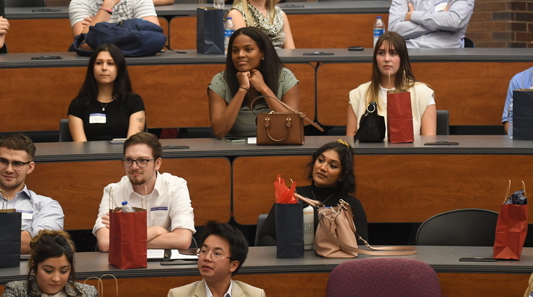 Duquesne Law students attending orientation