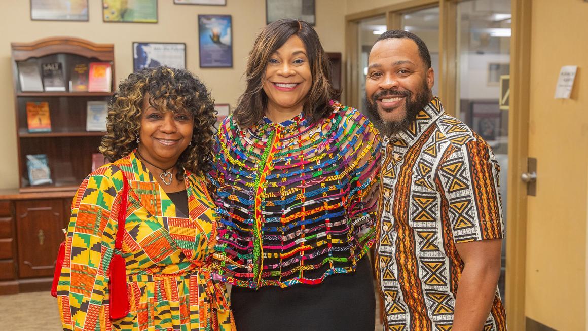Vicki Bush, Crystal McCormick Ware and Quincy Stephenson at Juneteenth 2026.