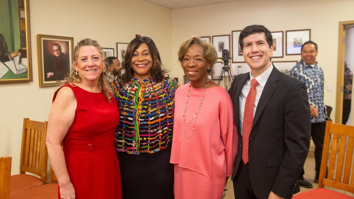 Bridget Calhoun, Crystal McCormick Ware, Doris Carson Williams and Dr. David Dausey at Juneteenth 2026