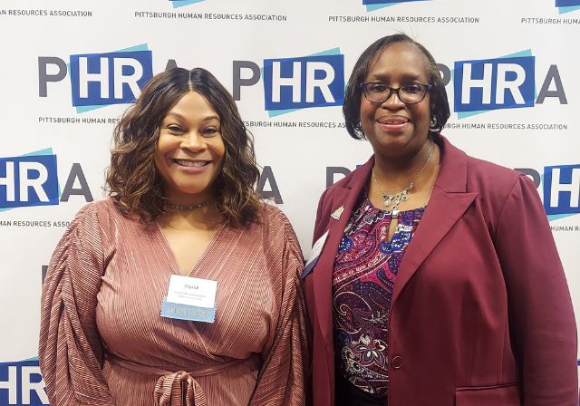 Crystal McCormick Ware, chief diversity officer, and Dana Whatley Smith, assistant director of learning and development in human resources